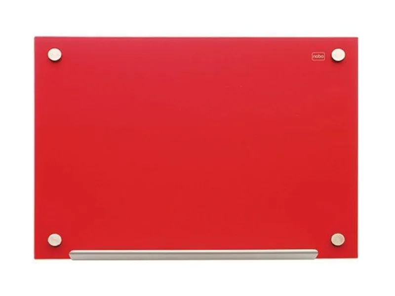 Hauptproduktbild Magnetická skleněná tabule, červená, 60 x 90 cm, NOBO