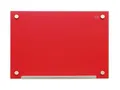 Magnetische Glastafel, rot, 90 x 120 cm, NOBO