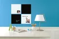 Magnettafel „Square Tile“, beschreibbar, 360x360mm, schwarz, REXEL
