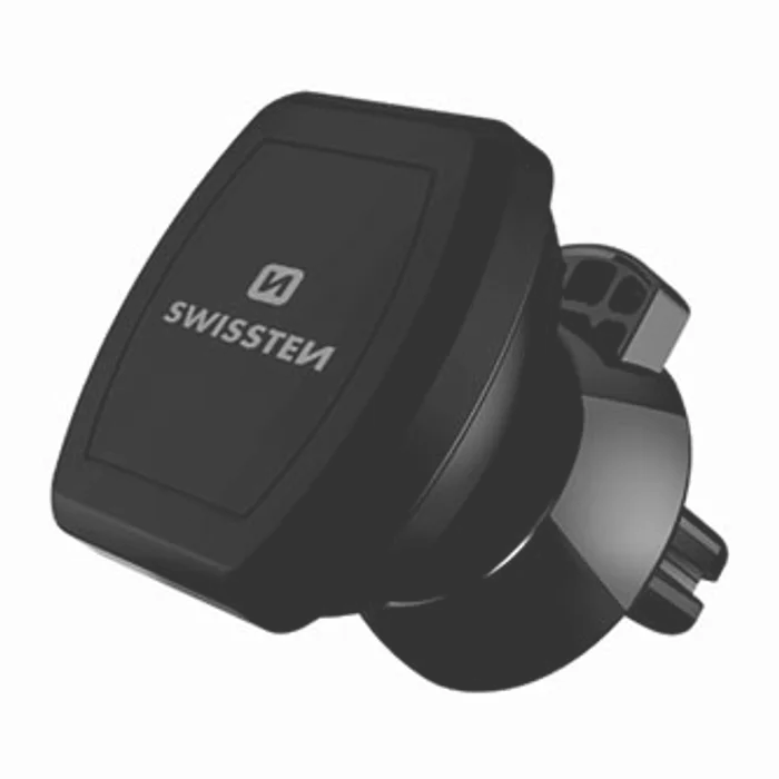 Hauptproduktbild Magnetický držák mobilu(GPS) Swissten do auta, černý, plast, do ventilace, kloubový, čern