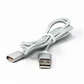 USB Kabel (2.0), USB A M - Magnet Anschluss, 1m, silbern, yy