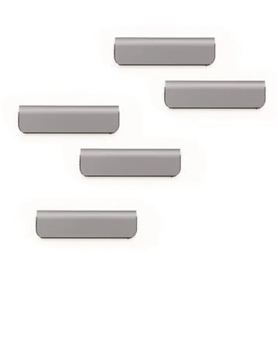Hauptproduktbild Magnetický klip "DURAFIX CLIP", samolepicí, stříbný, 60 mm, 5 ks/bal., DURABLE