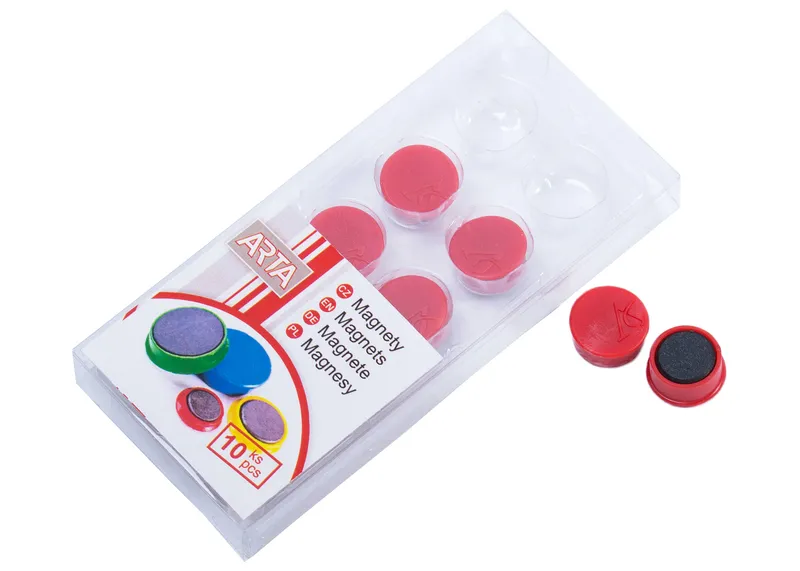 Hauptproduktbild Magnety ARTA průměr 16mm, červené (10ks v balení)