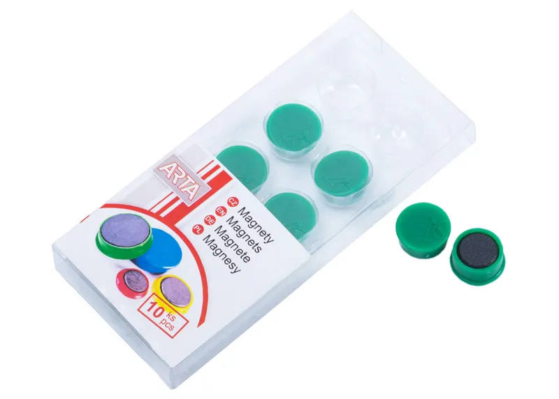 Hauptproduktbild Magnety ARTA průměr 16mm, zelené (10ks v balení)