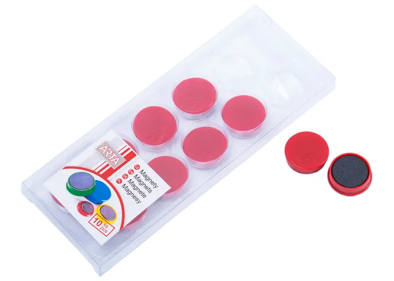 Hauptproduktbild Magnety ARTA průměr 25mm, červené (10ks v balení)