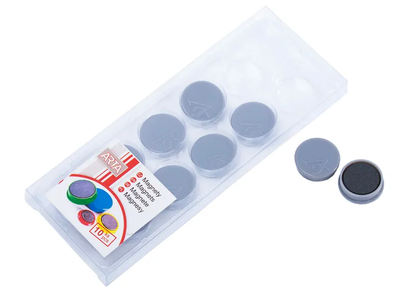 Hauptproduktbild Magnety ARTA průměr 25mm, šedé (10ks v balení)