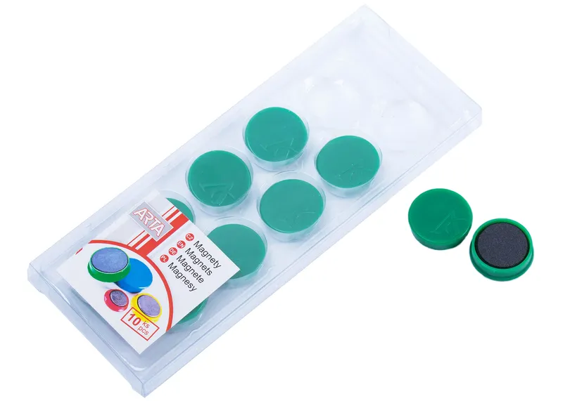 Hauptproduktbild Magnety ARTA průměr 25mm, zelené (10ks v balení)