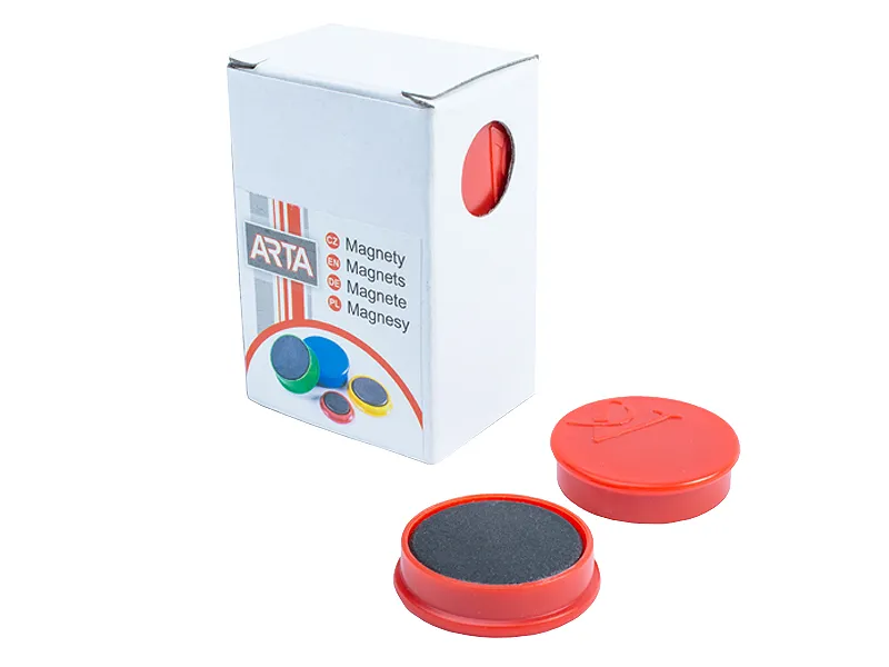 Hauptproduktbild Magnety ARTA průměr 30mm, červené (10ks v balení)