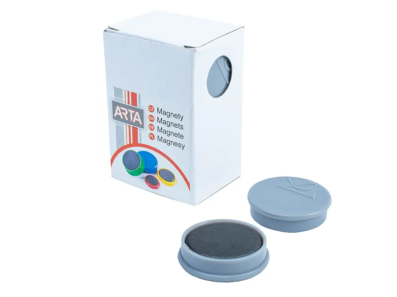 Hauptproduktbild Magnety ARTA průměr 30mm, šedé (10ks v balení)