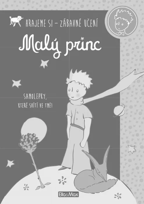 Hauptproduktbild MALÝ PRINC – Kniha aktivit, modré svítící samolepky