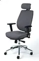 Chefsessel „Grace“, Textil, schwarz, MaYAH