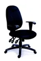 Chefsessel, Textil, Gestell schwarz, MaYAH, Energetic, schwarz