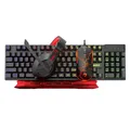 Weiteres Produktbild Marvo CM409 EN, Tastatur-Set mit Gamingmaus, Mauspad und Kopfhörer, US, Game, verkabelt (USB), schwarz, unterbeleuchtet