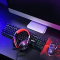 Marvo CM409 EN, sada klávesnice s herní myší, podložkou a sluchátky, US, herní, membránov