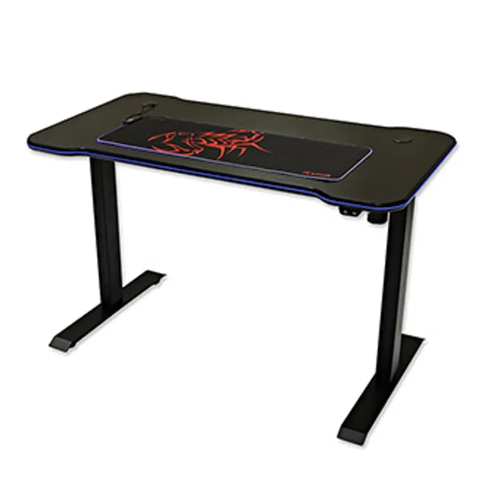 Hauptproduktbild Marvo Herní stůl DE-03 PRO 120 x 66 cm, 71-121 cm, elektricky nastavitelná výška, podsvíc