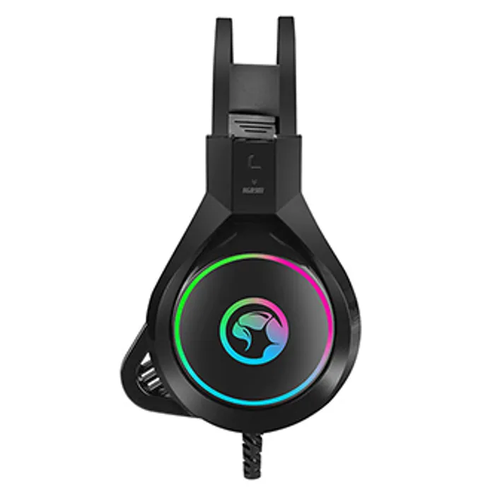Hauptproduktbild Marvo HG8901, sluchátka s mikrofonem, ovládání hlasitosti, černá, USB