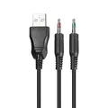 Weiteres Produktbild Marvo HG8901, Kophörer mit Mikrofon, Lautstärkeregelung, schwarz, USB