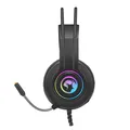 Marvo HG8935, Kophörer mit Mikrofon, Lautstärkeregelung, schwarz, unterbeleuchtet, USB