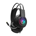 Marvo HG8935, Kophörer mit Mikrofon, Lautstärkeregelung, schwarz, unterbeleuchtet, USB