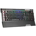 Marvo KG965G, Tastatur US, Game, blaue Schalter typ verkabelt (USB), schwarz, mechanische, RGB-Beleuchtung