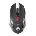 Marvo KW509, Tastatur mit der optischen Maus, CZ/Sk, Gamingset, schnurlos, schwarz