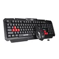 Marvo KW509, Tastatur mit der optischen Maus, CZ/Sk, Gamingset, schnurlos, schwarz