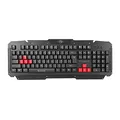 Marvo KW509, Tastatur mit der optischen Maus, CZ/Sk, Gamingset, schnurlos, schwarz