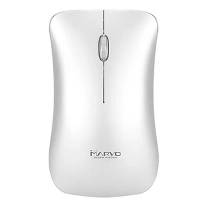 Hauptproduktbild Marvo Myš DWM102SL, 1600DPI, 2.4 [GHz], optika, 3tl., 1 kolečko, bezdrátová, stříbrná, ve