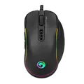 Marvo Maus G942, 10000DPI, Optik, 10Tas., USB verdrahtet, schwarz, Game, RGB-Beleuchtung