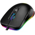 Marvo Maus M508, 3200DPI, Optik, 6Tas., USB verdrahtet, schwarz, Game, unterbeleuchtet
