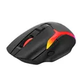 Marvo Maus M729W, 4800DPI, 2.4 [GHz], Optik, 7Tas., schnurlos, schwarz, 1 Stk eingebaute Batterie, Game, unterbeleuchtet