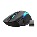 Marvo Maus M729W, 4800DPI, 2.4 [GHz], Optik, 7Tas., schnurlos, schwarz, 1 Stk eingebaute Batterie, Game, unterbeleuchtet