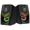 Marvo Lautsprechers SG-118, 2.0, 6W, schwarz, Lautstärkeregler, Game, 150Hz-20kHz, RGB-Beleuchtung