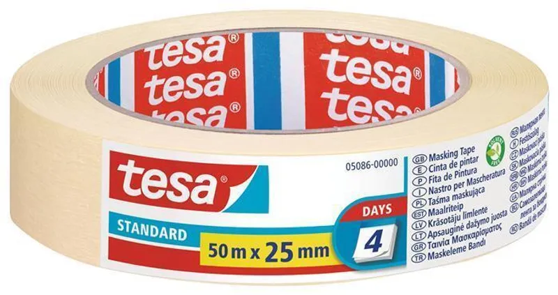Hauptproduktbild Maskovací páska "Standard 5086", 25 mm x 50 m, TESA