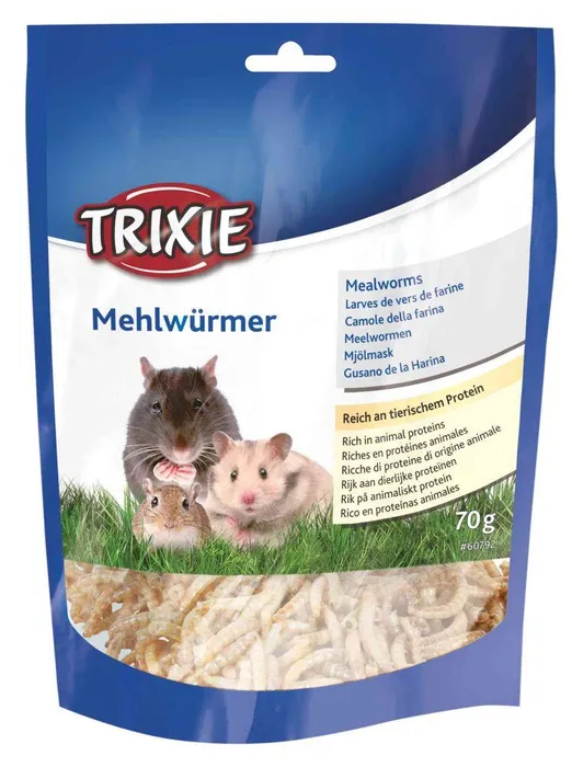 Hauptproduktbild MEALWORMS, mouční červi sušení, 70g