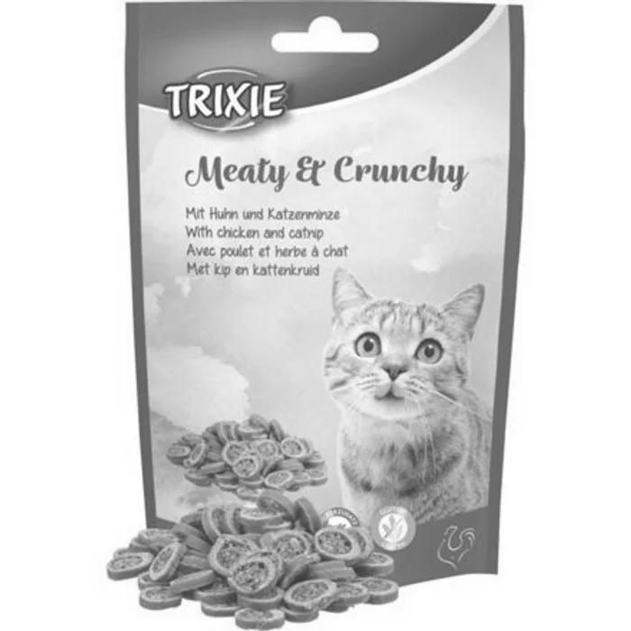 Hauptproduktbild Meaty & Crunchy - kuře s catnipem, křupavé masové pamlsky, 50 g