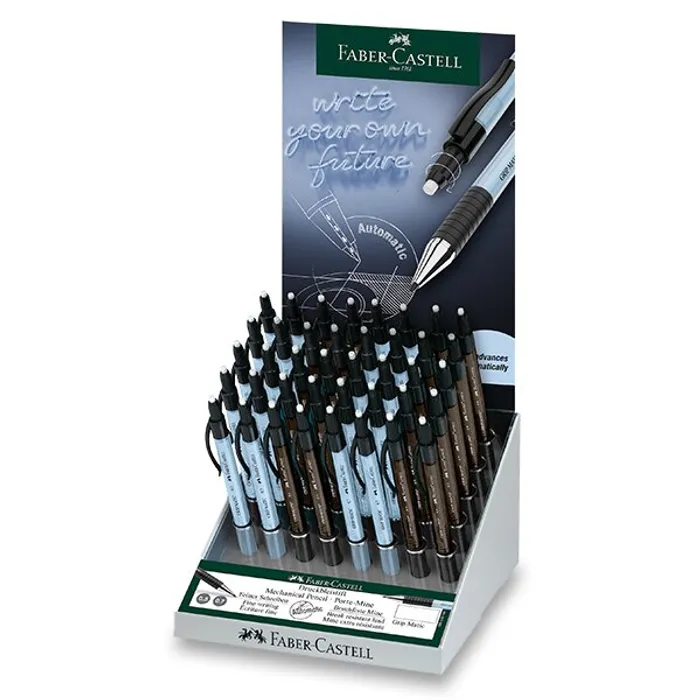 Hauptproduktbild Mechanická tužka Faber-Castell Grip Matic 1375/1377 stojánek, 40 ks, 0,5/0,7 mm