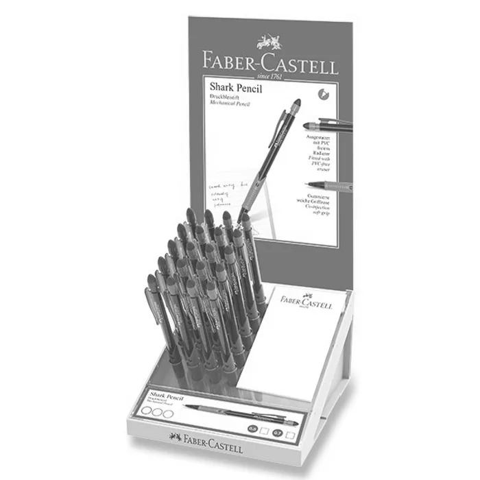 Hauptproduktbild Mechanická tužka Faber-Castell Shark 0,5 mm, stojánek, 20 ks