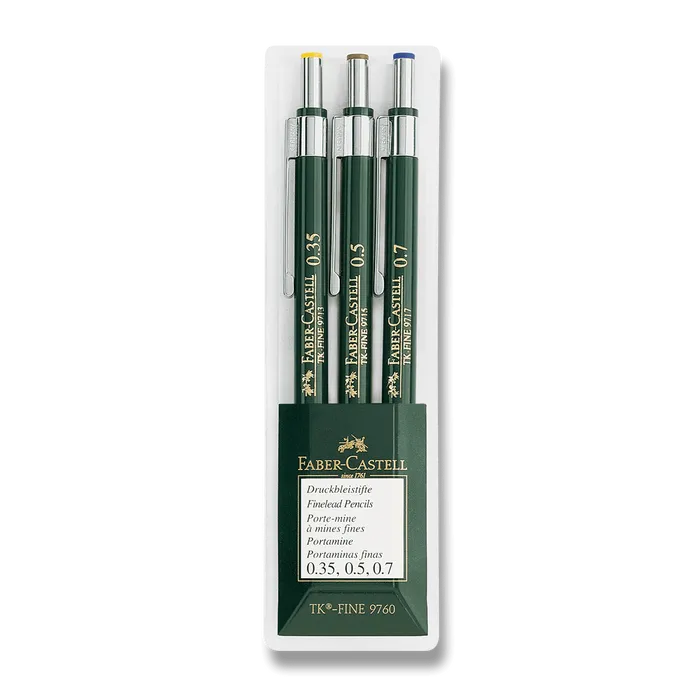 Hauptproduktbild Mechanická tužka TK-Fine Sada (0.3, 0.5, 0.7) 3ks Faber Castell (136030)