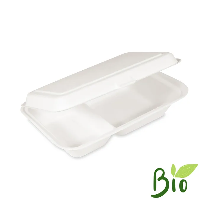 Hauptproduktbild Menu box 2-dílný BIO cukrová třtina 250 x 162 x 63 mm [50 ks]