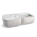 Menü-Box Zuckerrohr-Bagasse ungeteilt 222 x 200 x 67 mm [50 St.]