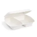 Menü-Box (Zuckerrohr-Bagasse) 2-geteilt 241 x 202 x 70 mm 1000ml [50 St.]