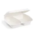 Menü-Box (Zuckerrohr-Bagasse) 2-geteilt 241 x 202 x 70 mm 1000ml [50 St.]