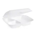 Weiteres Produktbild Menü-Box (XPS) 3-geteilt weiß 241 x 207 x 69 mm [125 St.]