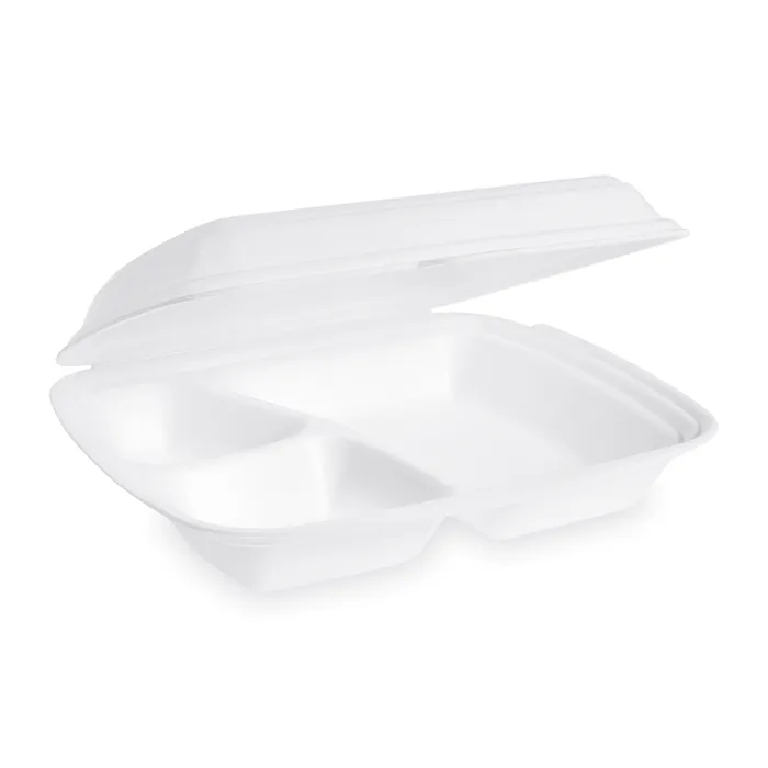 Hauptproduktbild Menu box (XPS) 3dílný bílý 241 x 207 x 69 mm [125 ks]