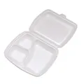 Weiteres Produktbild Menü-Box (XPS) 3-geteilt weiß 241 x 207 x 69 mm [125 St.]