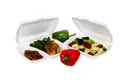 Weiteres Produktbild Menü-Box (XPS) 3-geteilt weiß 241 x 207 x 69 mm [125 St.]