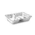 Menü-Schale (ALU) 2-geteilt 227 x 177 x 39 mm 1020ml [100 St.]