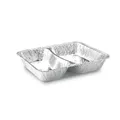 Menü-Schale (ALU) 2-geteilt 227 x 177 x 39 mm 1020ml [100 St.]