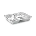 Menü-Schale (ALU) 2-geteilt 227 x 177 x 30 mm 810ml [100 St.]